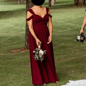 Lulus Make Me Move Burgundy Maxi Dress